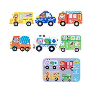 Imagem de Quebra-Cabeça Educacional 3D De Madeira Montessori Para Crianças De 2 