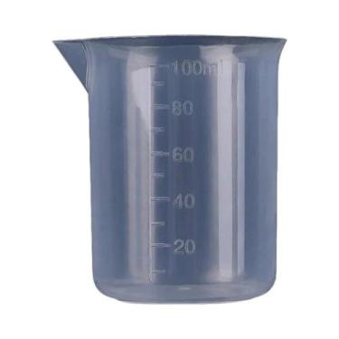Imagem de Copos Medidores De Plástico Transparente 100ml, Copos Graduados De Res
