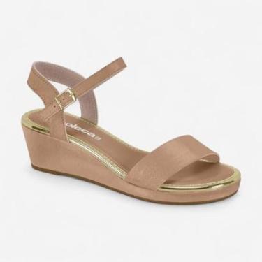 Imagem de Sandália Anabela Moleca Nude-Feminino