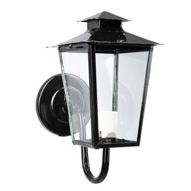 Imagem de Arandela Cod 14B Preto Vidro Transparente - Nova Colonial Lustres