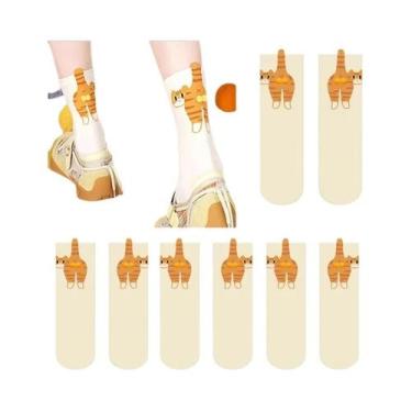 Imagem de Meias De Gato Fofas Com Bolinhas, Algodão Macio E Respirável, Presente