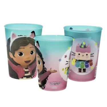 Imagem de Copo Infantil Casa Mágica da Gabby de Plástico Base de Ovo de Pascoa O