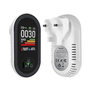 Imagem de Detector De Gás Monóxido De Carbono 4 Em 1 Com Sensor De Umidade E Tem