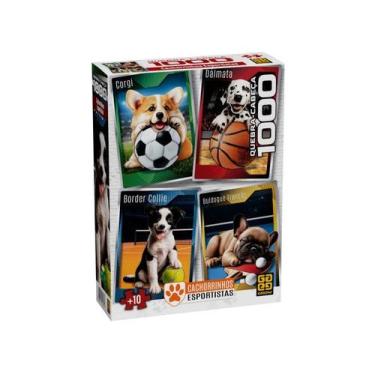 Imagem de QUEBRA-CABEÇA Cartonado Cachorrinhos Esportistas 1000 Peças GROW