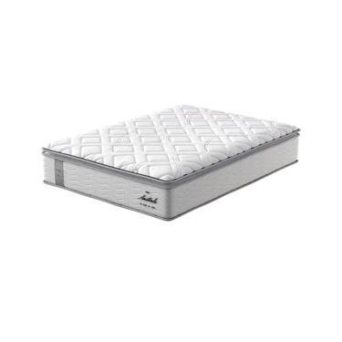 Imagem de Colchão de Casal Probel Amsterdã D33 com Molas Ensacadas e Pillow Top 34x138x188 - Branco/Preto