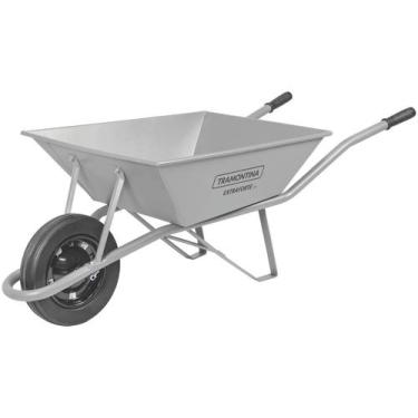 Imagem de Carrinho de Mão Extraforte Tramontina com Caçamba Extraforte Metálica 