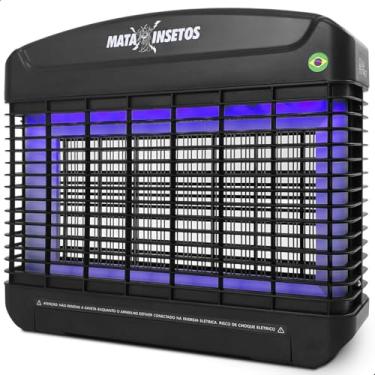 Imagem de Mata Mosquitos Elétrico Premium Casa Attract 2000V Grade Intercalada Mata Até Maruim Armadilha Insetos Feito no Brasil