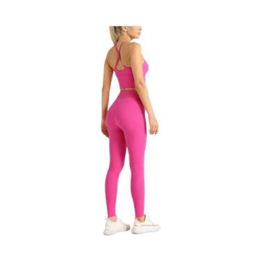 Imagem de Conjunto De Roupas De Yoga Femininas Em 2 Peças Para Fitness, Pilates 