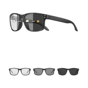 Imagem de Óculos De Sol Vintage Pretos Polarizados Para Homens E Mulheres UV400 