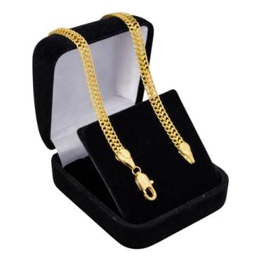 Imagem de Pulseira Masculina Grumet Lacraia 5mm Folheada A Ouro 18k - AMIR JOIAS