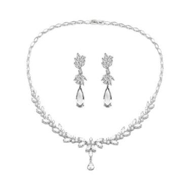 Imagem de Conjunto De Joias Elegante De Zircônia Cúbica Para Casamento E Festa Z