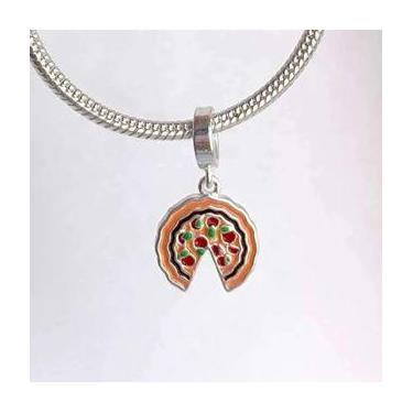Imagem de Pingentes Berloque Friends Series Prata 925 Legitima, Berloque Pizza F