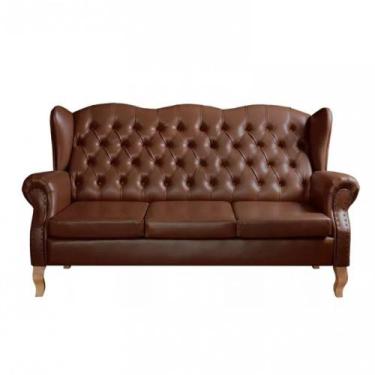 Imagem de Sofá Imperador Chesterfield 3 Lugares Capitonê Retrô Vintage Bella Dec