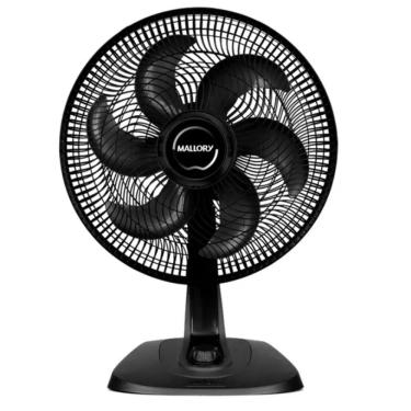 Imagem de Ventilador de Mesa Mallory 126W 40cm 6 Pás 3 Velocidades Preto Turbo Fresh 220V