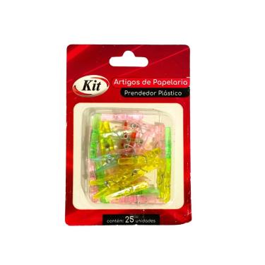 Imagem de Mini Grampos-Prendedores de Plástico Blister Colorido 2