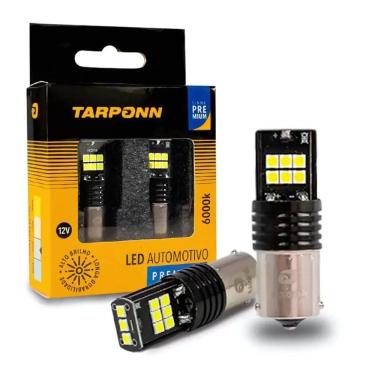 Imagem de Lâmpada Automotiva LED para Iluminação Traseira 1157 CANBUS 12V 6000K Branco Fluxo 900LM SMD 3030 Ba15d Tarponn
