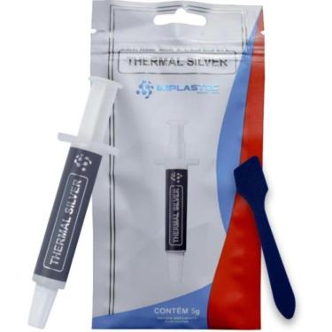 Imagem de Pasta Térmica Thermal Silver Seringa 5g Prata Implastec
