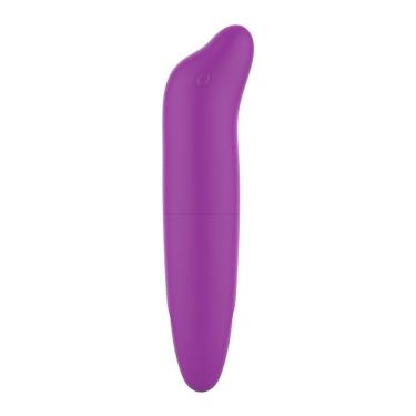 Imagem de Vibrador para Ponto g Golfinho Vibrador Golfinho em ABS 11cm X 2cm Rosa com Estimulação de Clitóris e Vibração Potente