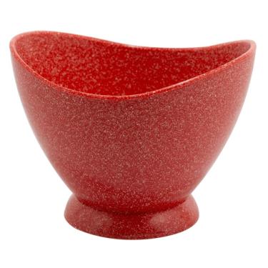 Imagem de Taça de Sobremesa Evo - Mogno para Servir Doces e Frutas em Madeira e Plástico Sustentável Reutilizável Vermelho