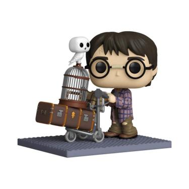 Imagem de Boneco Colecionável Deluxe Harry Potter Empurrando Carrinho em Vinil 10CM com Cabeça Gr...