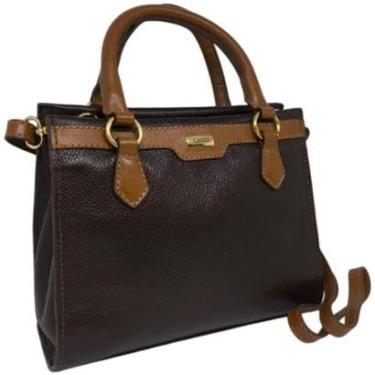 Imagem de Bolsa Feminina Couro Alça Dupla Transversal Ombro Cacci-Feminino