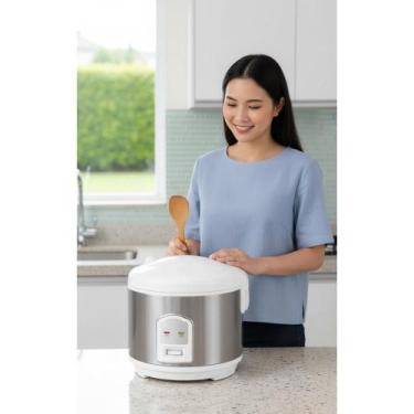 Imagem de Panela de Arroz Elétrica Antiaderente 5 Copos Cozimento Perf - Congrat