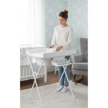 Imagem de 2x Banheira Bebê com Trocador Luxo - Segurança e Conforto - Congratula