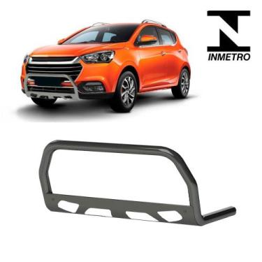 Imagem de Quebra Mato JAC T40 2017 2018 2019 2020 com chapa Grafite - CCF