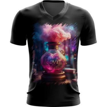 Imagem de Camiseta Gola V Poção do Amor Magia 2 - Kasubeck Store®, Baby Look G