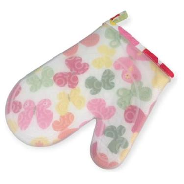 Imagem de Luvas Térmicas de Silicone Forradas - Proteção para Forno Cor:Rosa - G