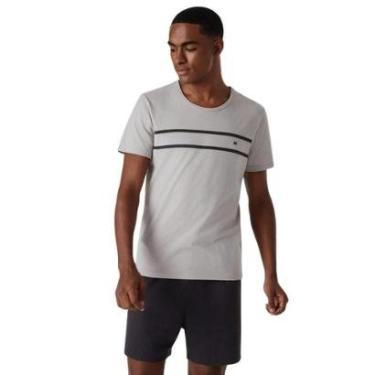 Imagem de Pijama Masculino 1000% Algodão Curto Listra Hering-Unissex