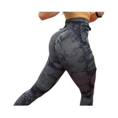 Imagem de Leggings de Ginástica Feminina - Cintura Alta, Sem Costura, Push Up e 