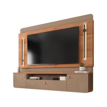 Imagem de Painel para TV até 75 Caemmun Dal, Suede e Freijó