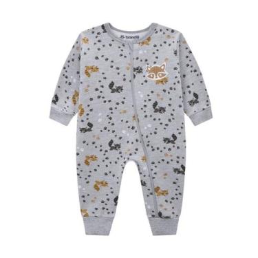 Imagem de Macacão Moletom Longo Bebê Menino Guaxinim - Brandili Baby, M