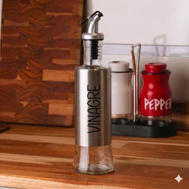 Imagem de Galheteiro Prata Versatile (300 ml) Vinagre - Wolff, Vinagre
