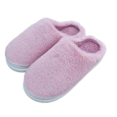 Imagem de Pantufa Adulto Conforto Peluciada Solado Emborrachada Quente - D Prese