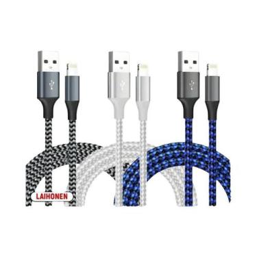 Imagem de Cabo USB a Para Lightning 1M 2M 3M Carregamento Rápido Certificado MFi