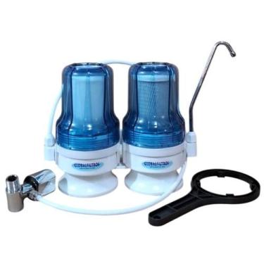 Imagem de Filtro purificador agua cristal parede e balcao DUAL225TRPB - GLOBALFI