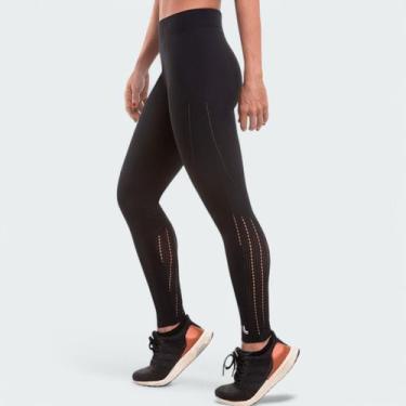 Imagem de Calça Legging Lupo Sport Energy Raschel Feminina, G, Preto