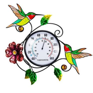 Imagem de Termômetro Externo VEWOGIFT 38 cm Beija-flor em Metal