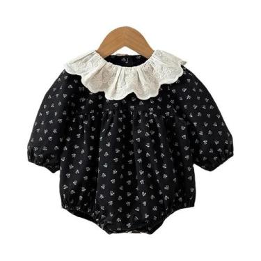 Imagem de Macacão De Algodão Para Bebês Recém-nascidos, Manga Longa, Roupas Flor