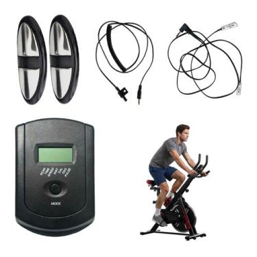 Imagem de Painel Visor Sensor Cabo Frequencia Cardiaca Bicicleta Spinning Kikos 