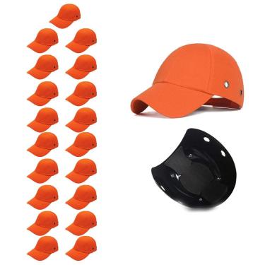 Imagem de Bone com Capacete Seguranca EPI Kit 19 Uni Obra Construcao Casquete Reparo Trabalho Protecao Resistente Oficina