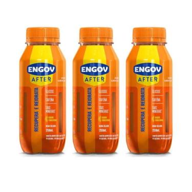 Imagem de Kit 3 Bebida Engov After Tangerina Recupera Reenergiza 250ml