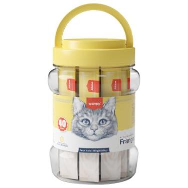 Imagem de Petisco Wanpy Cremoso Creamy de Frango para Gatos - 40 Sachês de 14 g