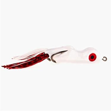 Imagem de SOUTHERN LURE Scum Sapo Pintado Troféu Série Topwater Bass Fishing Hollow Body Frog Isca com ganchos sem erva daninha, branca, 17,7 g (SCMTRO)
