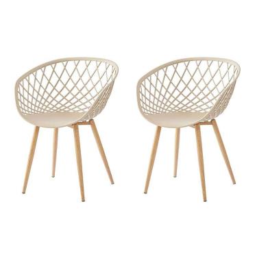 Imagem de Conjunto com 2 Cadeiras New Sidera Bege