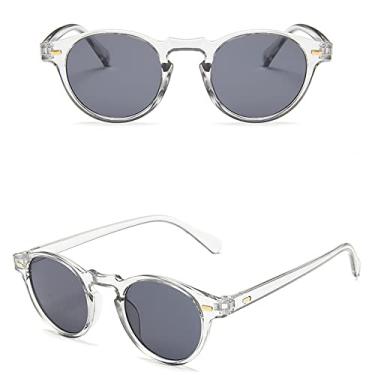 Imagem de Fashions Oval Small Sunglasses Clear Classic UV400 Sun Glasses Trends Female Transparent Shades For Women,04 Trans,Gray,China