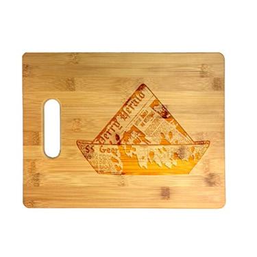 Imagem de SS Georgie Boat assustador palhaço filme de terror - placa de corte de bambu gravada a laser - casamento, inauguração, aniversário, dia dos pais, presente