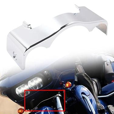 Imagem de FINMOKAL Saia da carenagem externa ABS preto cromado para Harley Road Glide Special FLTRXS 15-2022